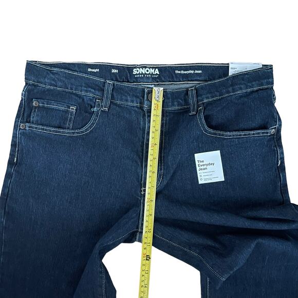 Sonoma The Everyday Jeans Boys 20 Blue Husky Straight Leg Basic Classic Denim - Picture 8 of 9